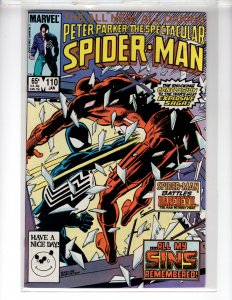 The Spectacular Spider-Man #110 (1986) [NSC•CR300-BI#05]