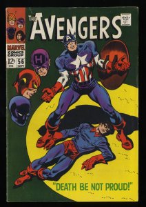 Avengers #56 FN- 5.5 Marvel Comics Thor Captain America
