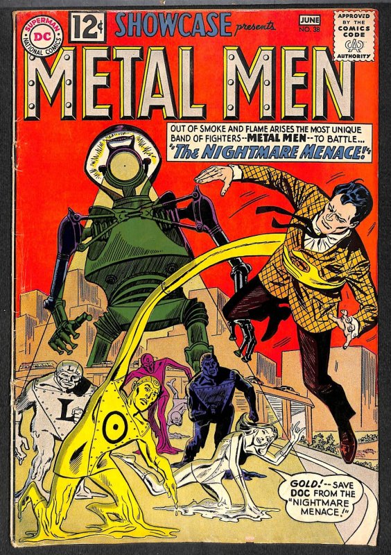 Showcase #38 VG 4.0 Metal Men! DC Comics