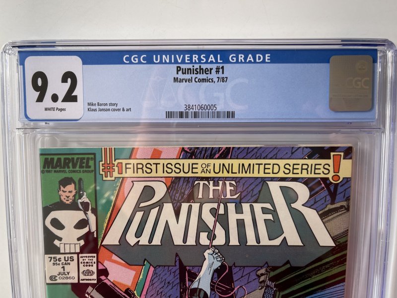 PUNISHER 1 CGC 9.2 - NEWSSTAND EDITION - WHITE PAGES  MARVEL COMICS 1987