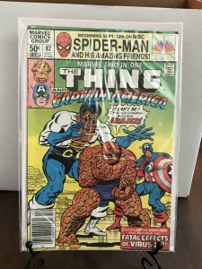 Marvel Two-in-One 82  9.0 (our highest grade) Thing & Captain America!  1981