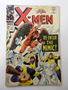 The X-Men #27 (1966) VG- Condition centerfold detached top staple