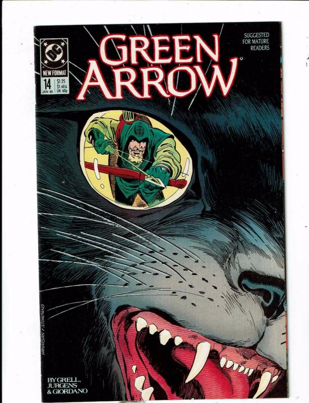 Lot of 4 Green Arrow DC Comic Books #13 14 15 16 AH6