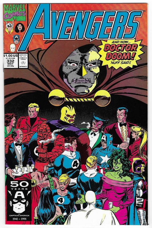 The Avengers #332 Direct Edition (1991)