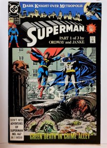 Superman #44 (June 1990, DC) FN/VF 