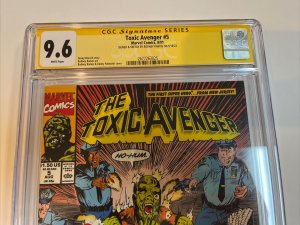 Toxic Avenger (1991) # 5 (CGC 9.6 SS) Signed & Sketch Rodney Ramos