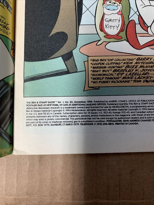 Ren & Stimpy Show (1992) #24 Based on the TV Cartoon 