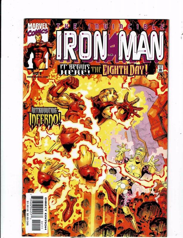 Lot of 6 The Invincible Iron Man Marvel Comic Books #19 20 21 22 23 AH6