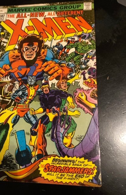 X-Men #107 *Key Issue!* Marvel Comics/1977  1st StarJammers