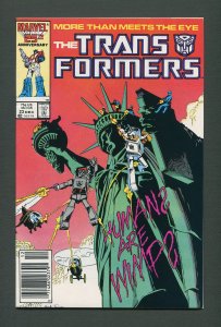 Transformers #23  / 8.5 - 9.0 VFN/NM /  Newsstand /  December 1986