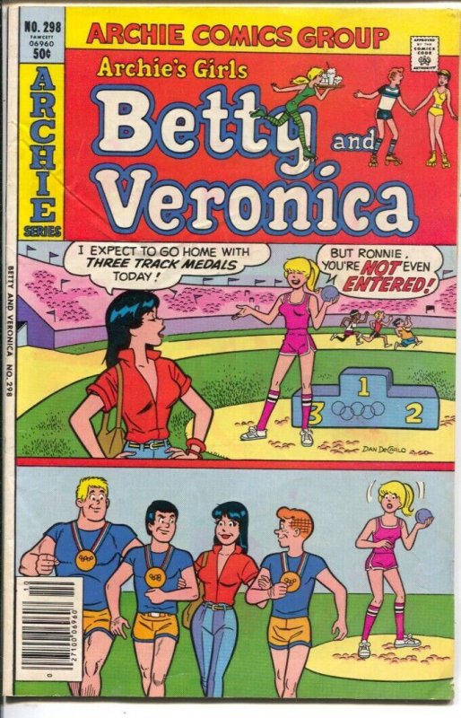 Archie's Girls Betty And Veronica #298 1980-track meet cover-VG/FN