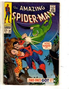 Amazing Spider-Man # 49 VG Marvel Comic Book Goblin Vulture Kraven Hunter JL10