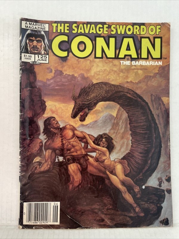 Savage Sword Of Conan #125 Marvel Magazine 