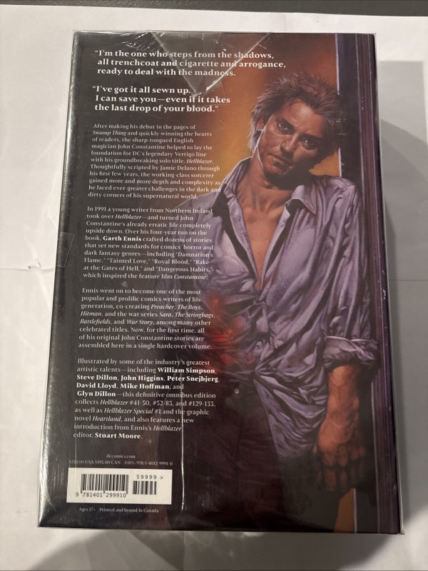 Hellblazer by Garth Ennis Omnibus Hardcover Book Steve Dillon HC (Sealed)