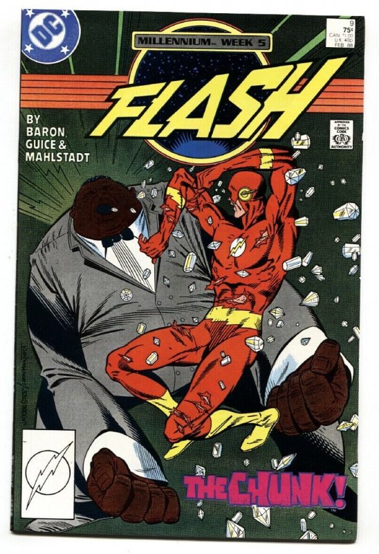 Flash #9-1988-First appearance of CHUNK - DC Comic Book 