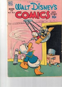 Walt Disney's Comics & Stories #102 1949  Early Carl Barks Donald! VG+ U...