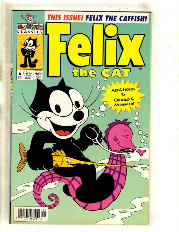 4 Felix the Cat Harvey Classics Comics # 1 3 5 6 Big Book Oriolo Messmer J372