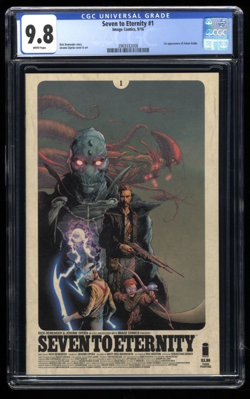 Seven to Eternity #1 CGC NM/M 9.8 White Pages