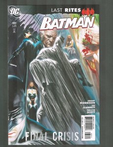 Batman #683 ~ Last Rites / What the Butler Saw ~ 2009 (9.2) WH