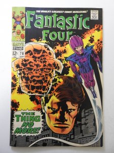 Fantastic Four #78 (1968) VG+ Condition cover detached top staple