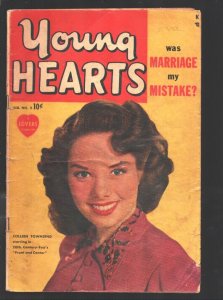 YOUNG HEARTS #2 1950-Colleen Townsend photo cover-Lover Come Back-Spicy pre...