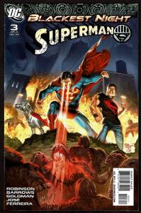Blackest Night Superman #s 1, 2, 3 (Oct-Dec 2009, DC) 9.2 NM-