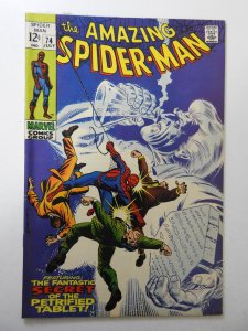 The Amazing Spider-Man #74 (1969) FN/VF Condition! 1/2 in tear bc