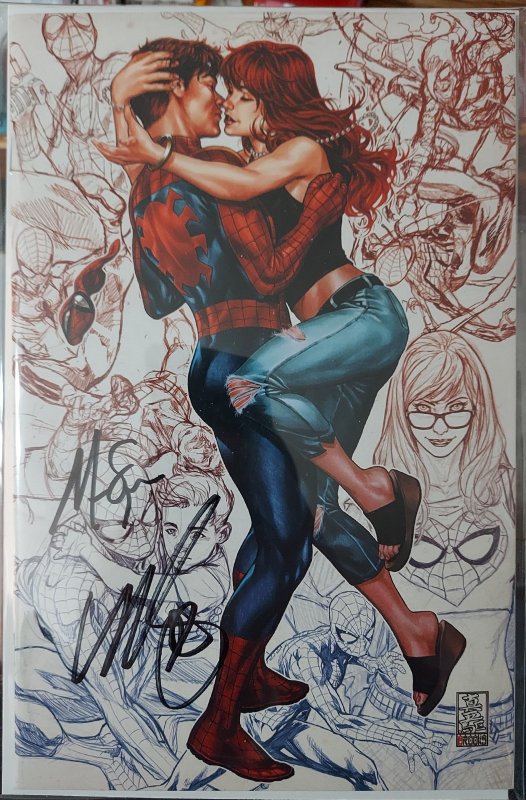 The Amazing Spider-Man #1 ltd 250 signed by M.BROOKS & N. Spencer SDCC with COA