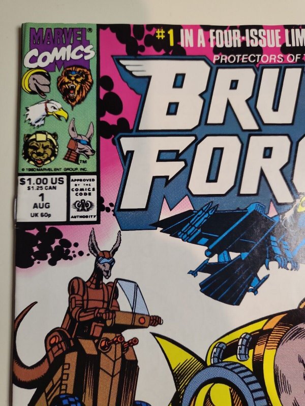 Brute Force #1: Fast Feud! First Appearance, Marvel 1990 VF-