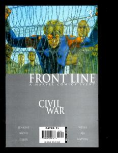 11 Front Line Civil War Marvel Comics # 1 2 3 4 5 6 7 8 9 10 Sketchbook RP2