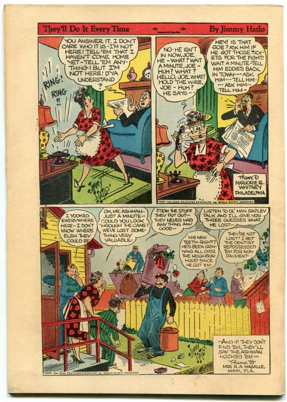 Ace Comics #123 1947- Phantom- Prince Valiant- Blondie VG/FN