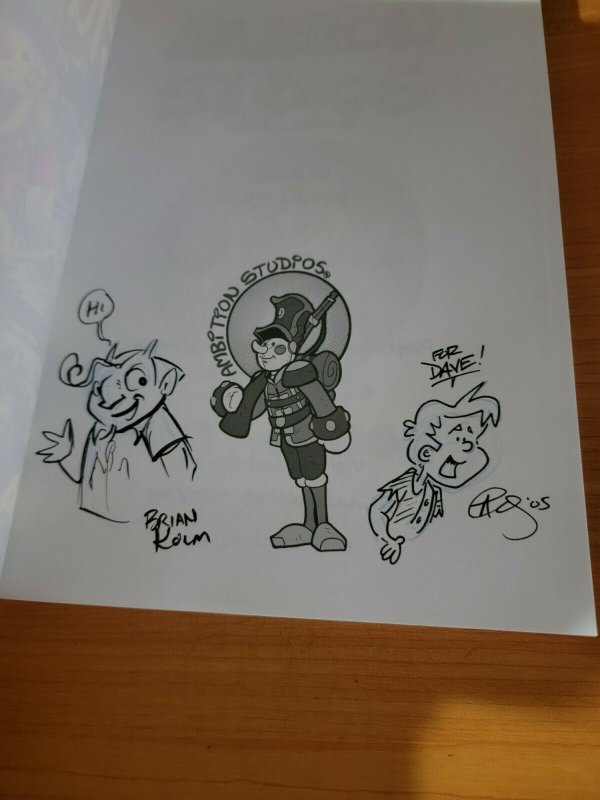 Ambition Studios ANTHOLOGY TPB Graphic Novel SIGNED + Art ~ NEAR MINT NM ~ 2005