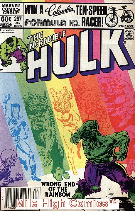 HULK  (1962 Series) (#1-6, #102-474, #600-635)(INCREDIB #267 NEWSSTAND Fair