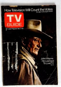 TV Guide 11/4/1972 John Wayne VG