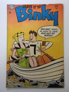 Leave it to Binky #41 (1954) Stain Top left  Sharp VG- Condition!