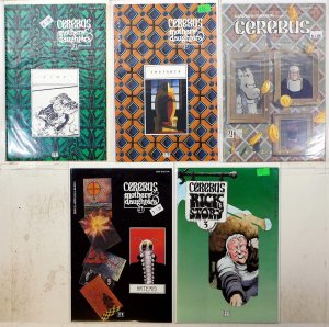 Cerebus Lot of 5 #71, 174, 179, 181, 222 (1985) Aardvark-Vanaheim Comics