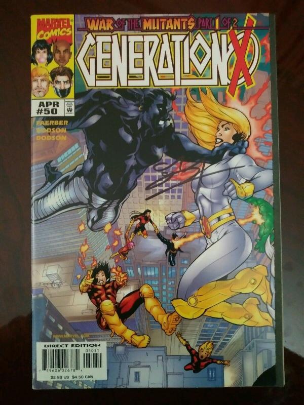 Generation X #50 War of the Mutants Part 1 Signed by Terry Dodson (1999)