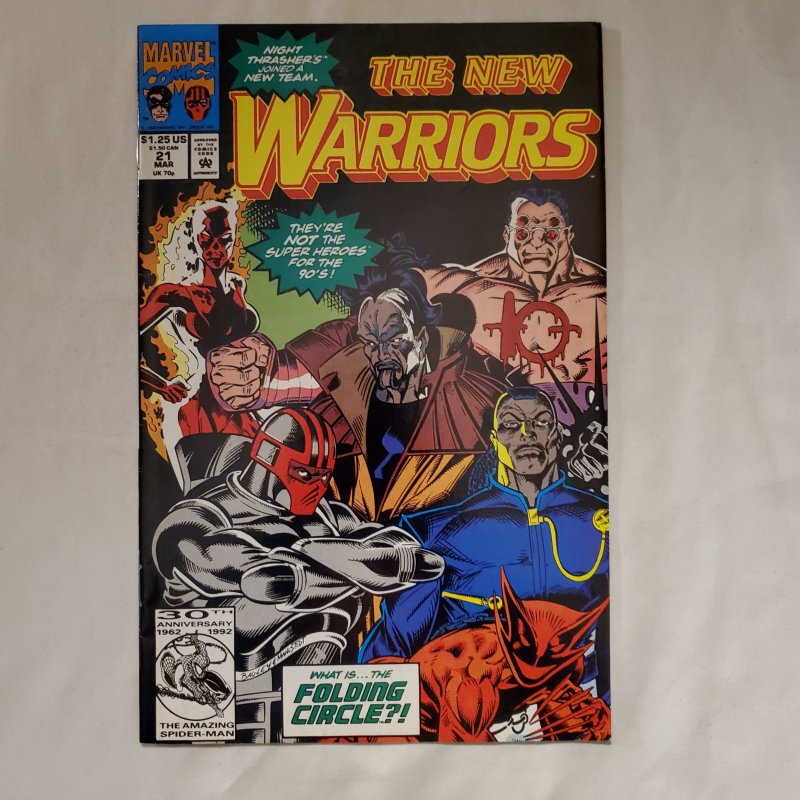 New Warriors 21 Very Fine/Near Mint  Art by Mark Bagley