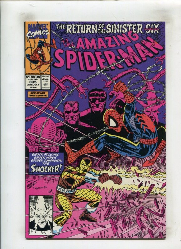 AMAZING SPIDER-MAN #335 (9.2 OB) ERIC LARSEN!! 1990