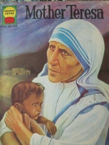 MOTHER TERESA history comic book from India Gaurav Gatha in English 1981 VG-F