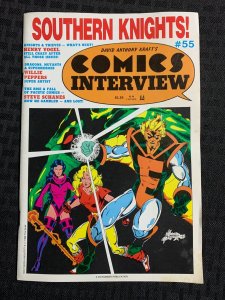 1988 COMICS INTERVIEW #55 FN 6.0 Southern Knights / Henry Vogel