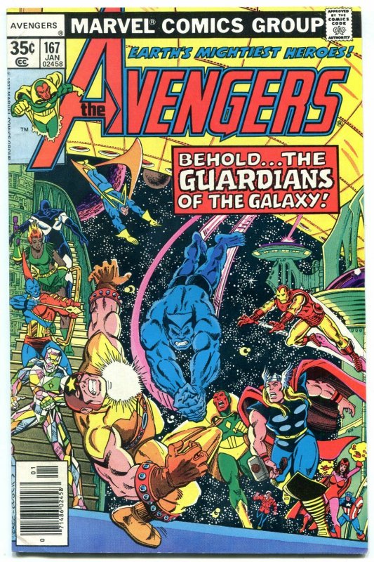 AVENGERS #167-Guardians of the Galaxy-MCU-Key movie comic book FN