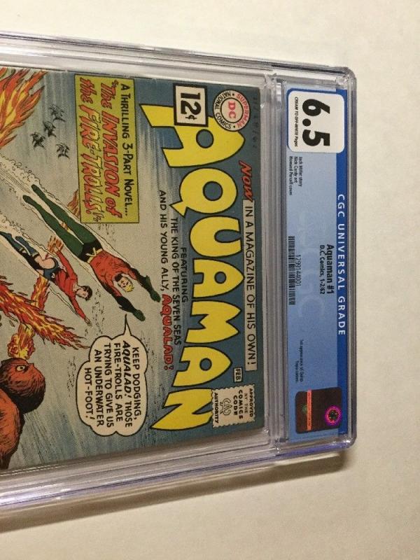 Aquaman 1 CGC 6.5 Cream To Off-Whte Pages 1st Appearance Of Quisp 1962