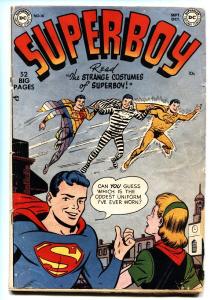 Superboy #16 comic book 1951-DC Comics-strange costume issue golden age