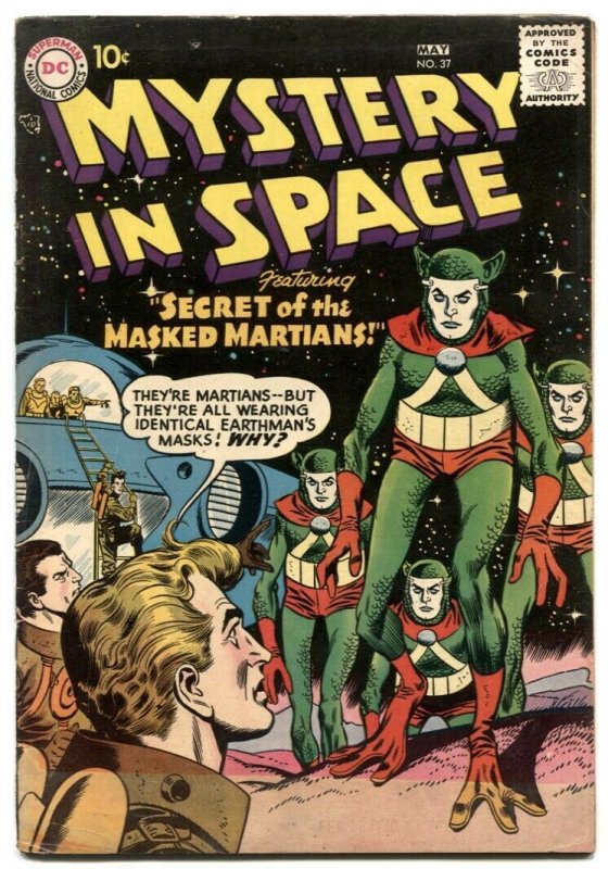 Mystery In Space #37 1957- H-BOMB- Masked Martians VG/F