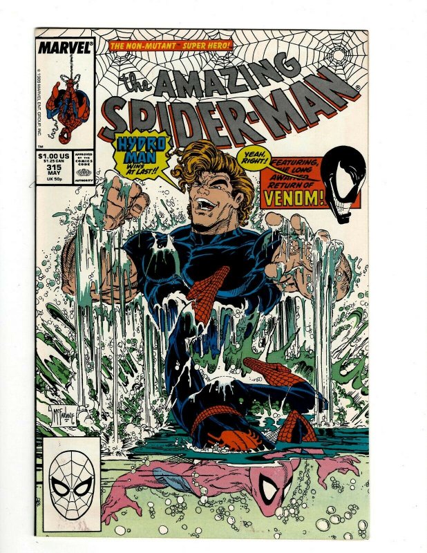 Amazing Spider-Man # 315 NM Marvel Comic Book Venom McFarlane Goblin Lizard OF2