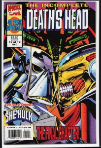 The Incomplete Death's Head #12 (1993) Death's Head