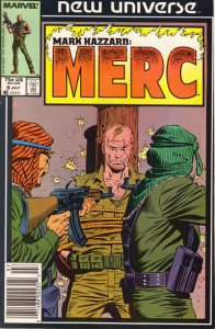 Mark Hazzard: Merc #9 (Newsstand) VG ; Marvel | low grade comic New Universe Mik