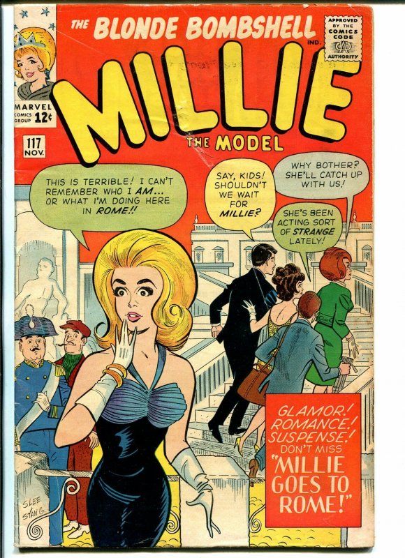 Millie the Model #117 1963-Marvel-Millie Goes To Rome-paper dolls-swimsuits-VG+