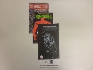 3 Malibu Topps Comics #2 Vampirella + #0 Zorro + #1 Solitaire 7 TJ27